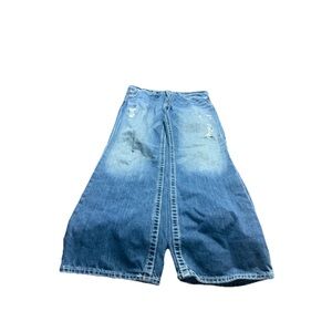 Big Star Mens Medium Wash Distressed Pioneer Boot Jeans! 34R 34x32